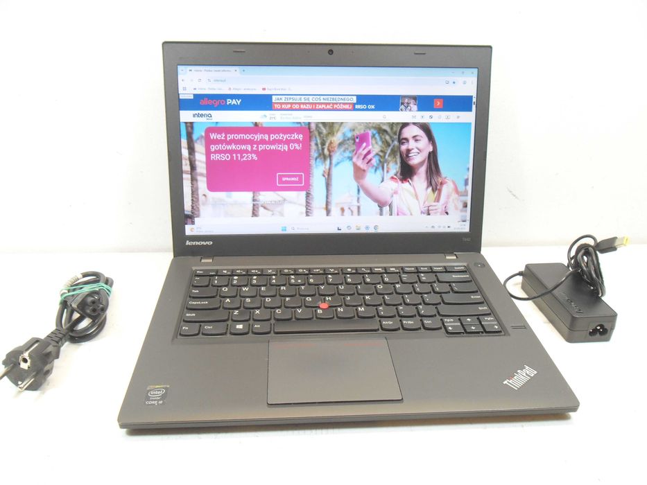 Laptop Lenovo Thinkpad T450 stan BDB Gwarancja ROK i5/16GB/SSD/W1 FV23