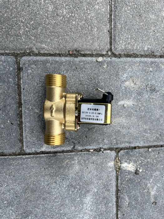 Латунний електромагнітний клапан, 3/4", 12В