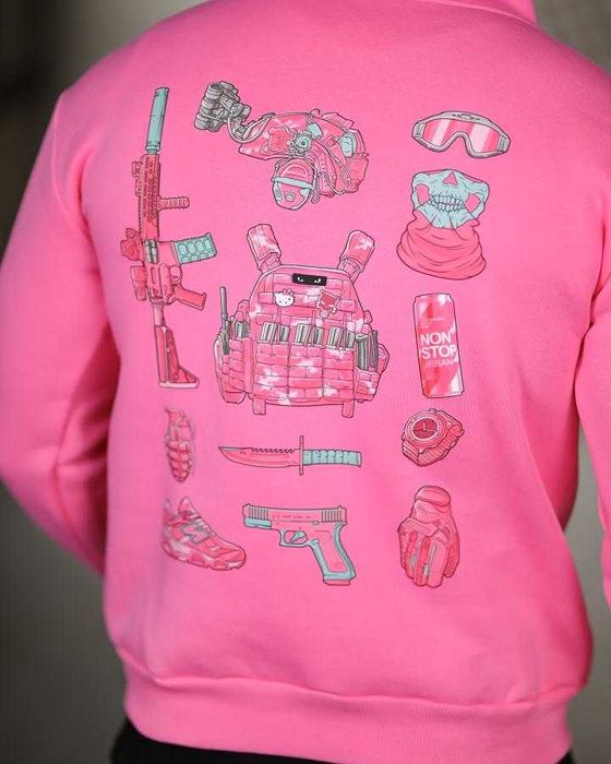 Тепле тактичне худі на флісі “Tactical Gear with AR-15” Без передоплат