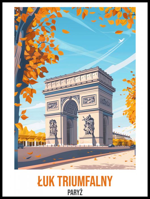 Plakat 60x80cm Łuk Triumfalny