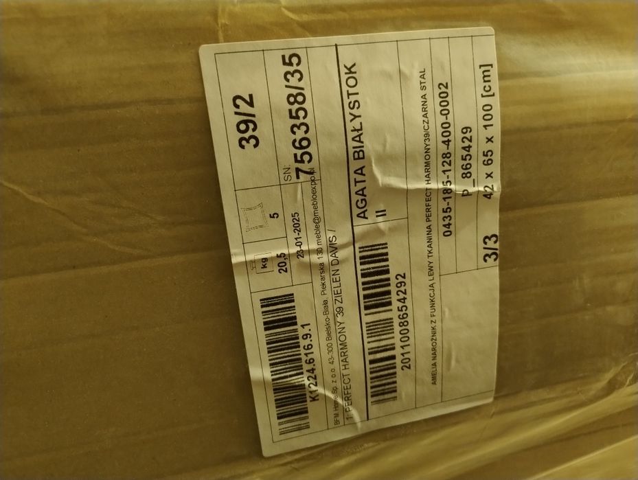 Narożnik rogówka kanapa NOWY lewy +funkcja spania