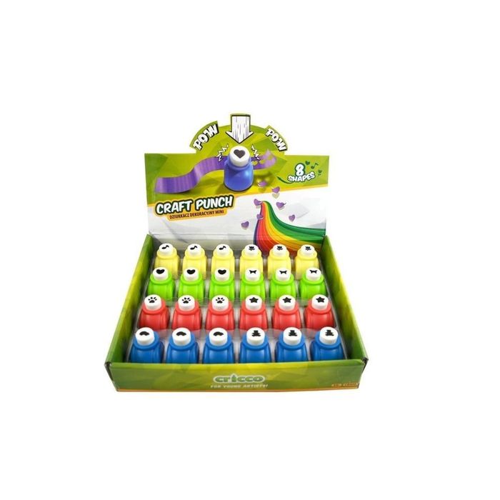Dziurkacz dekoracyjny Craft mini (24szt) CRICCO Cricco pudełko,