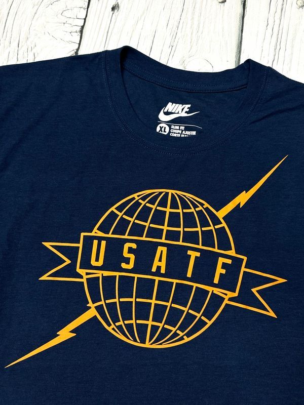 Nike Usatf Koszulka T-Shirt Męska z Nadrukiem Logowana r. Xl
