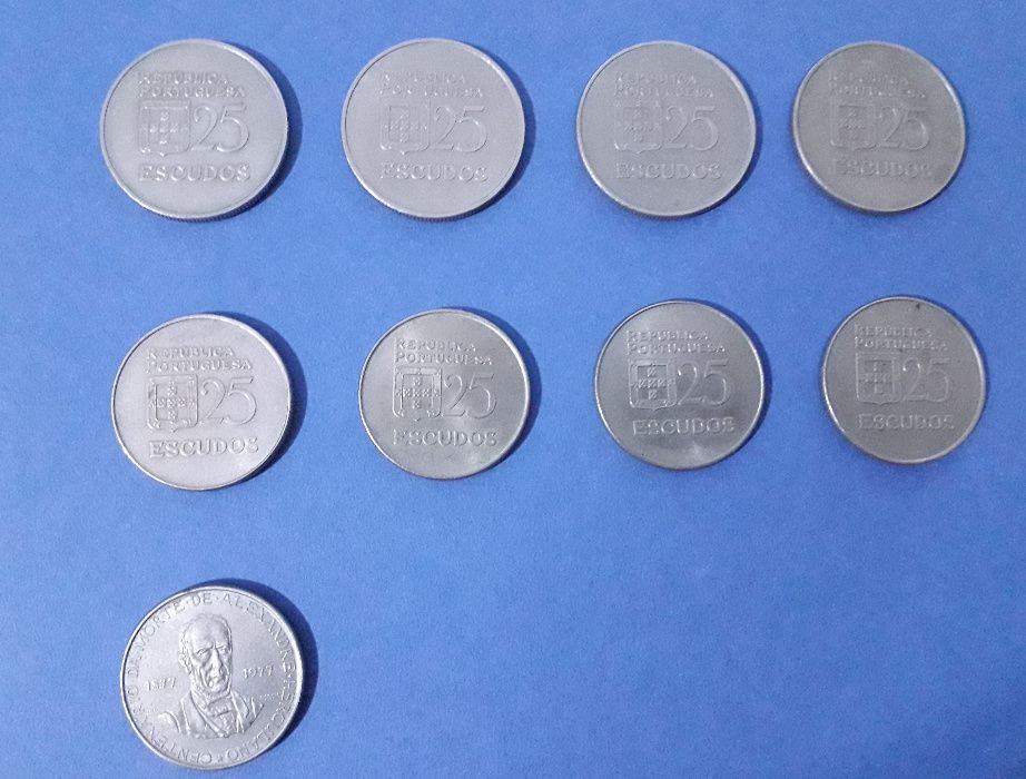 Moedas de 25 Escudos - Conjunto de 14 moedas