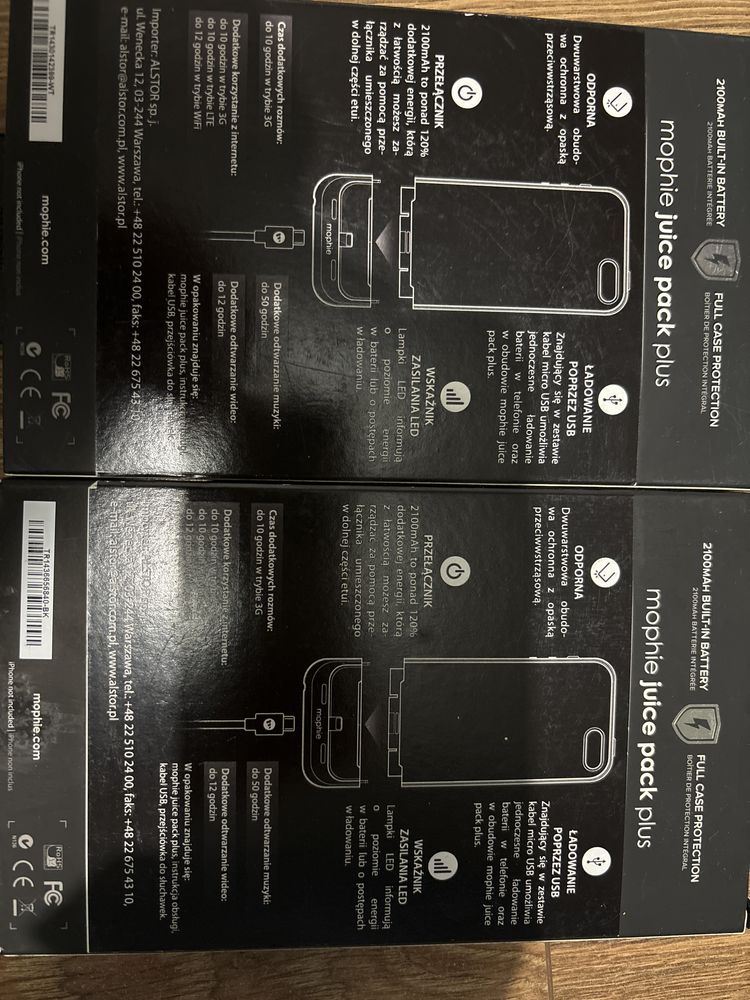 Etui z funkcja ladowania do iphone i dodatkowa bateria