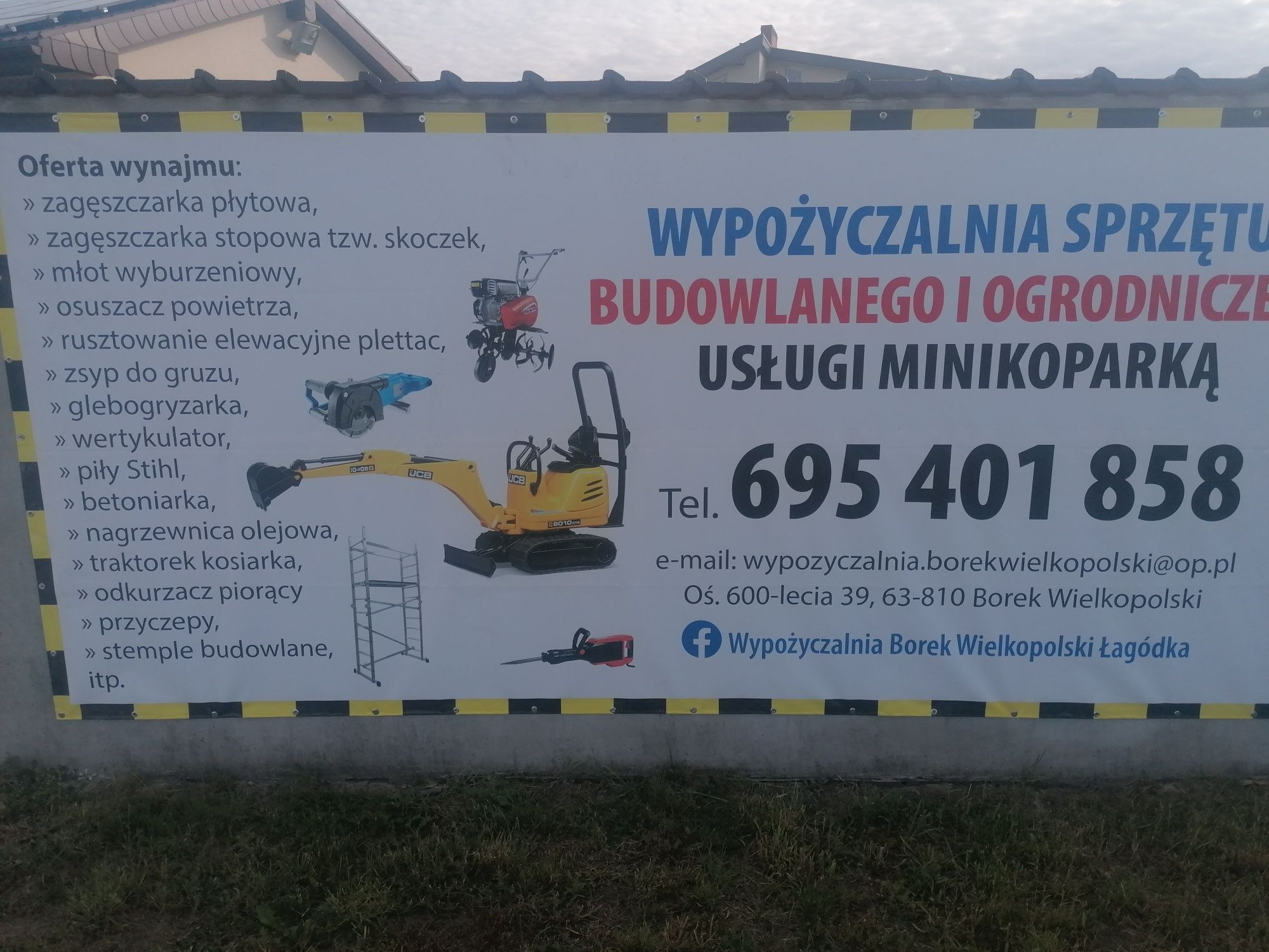 Wypożyczalnia sprzętu budowlanego i ogrodniczego