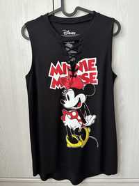Czarna bluzka bez rękawów Minnie Mouse Disney 36 s