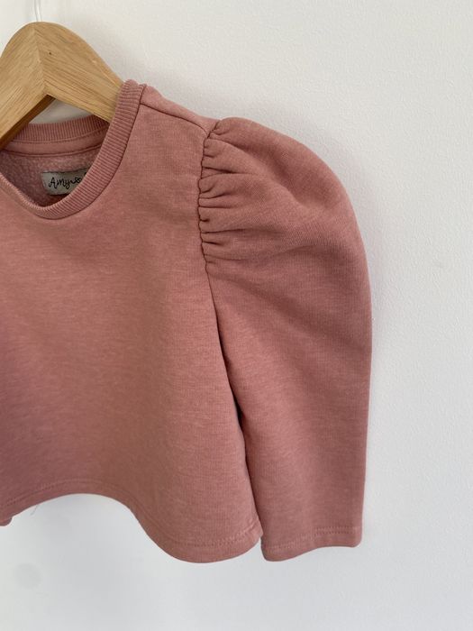 Bluza amy & lucy 92 pudrowy róż bufki