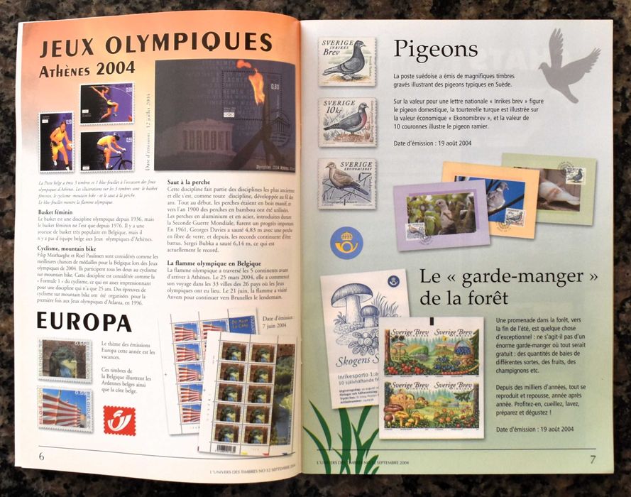 Revista L'Univers des Timbres Nº 32 (Septembre 2004)