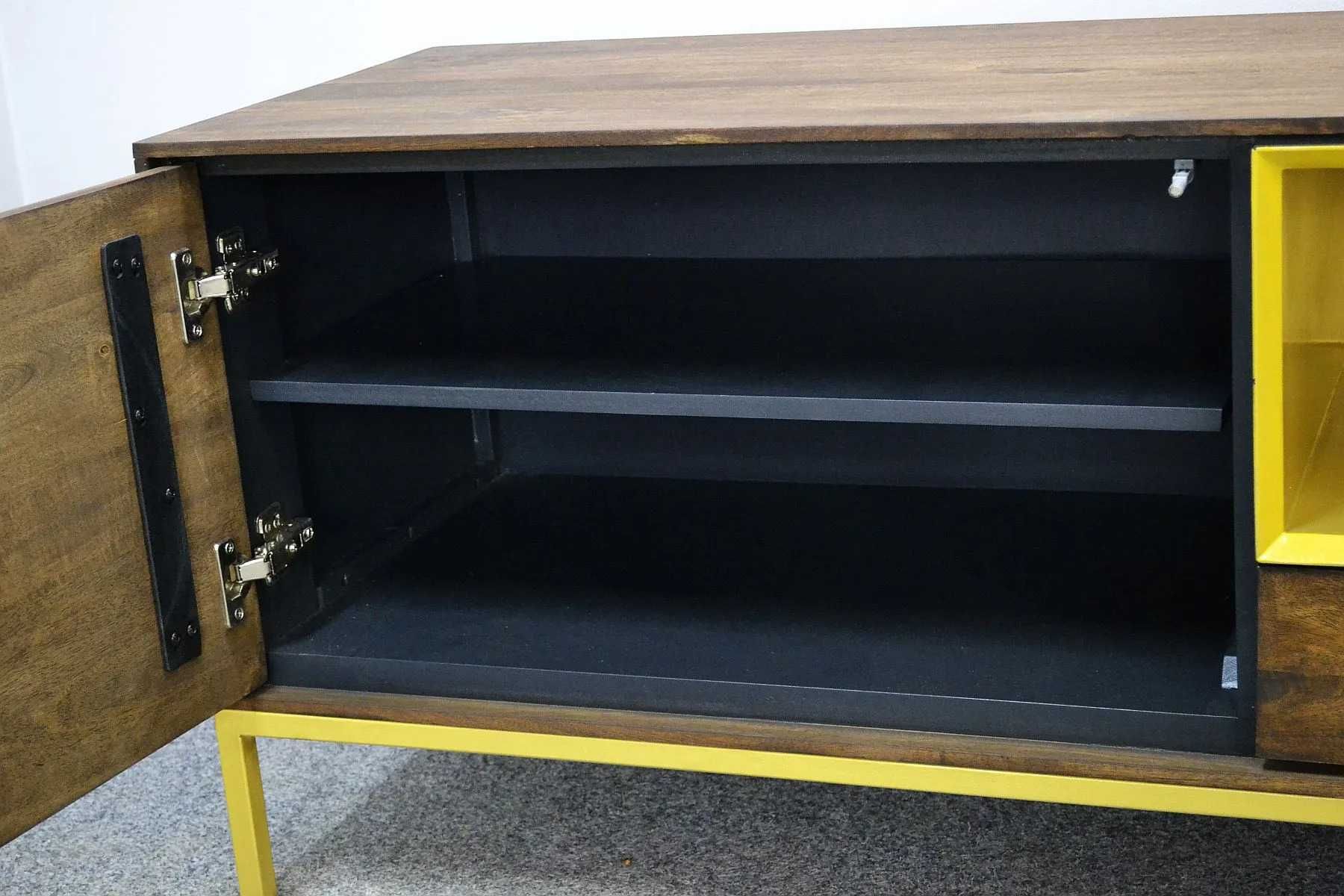 Szafka RTV drewniana, akacja lakierowana, seria CHICAGO 160 cm, -55%