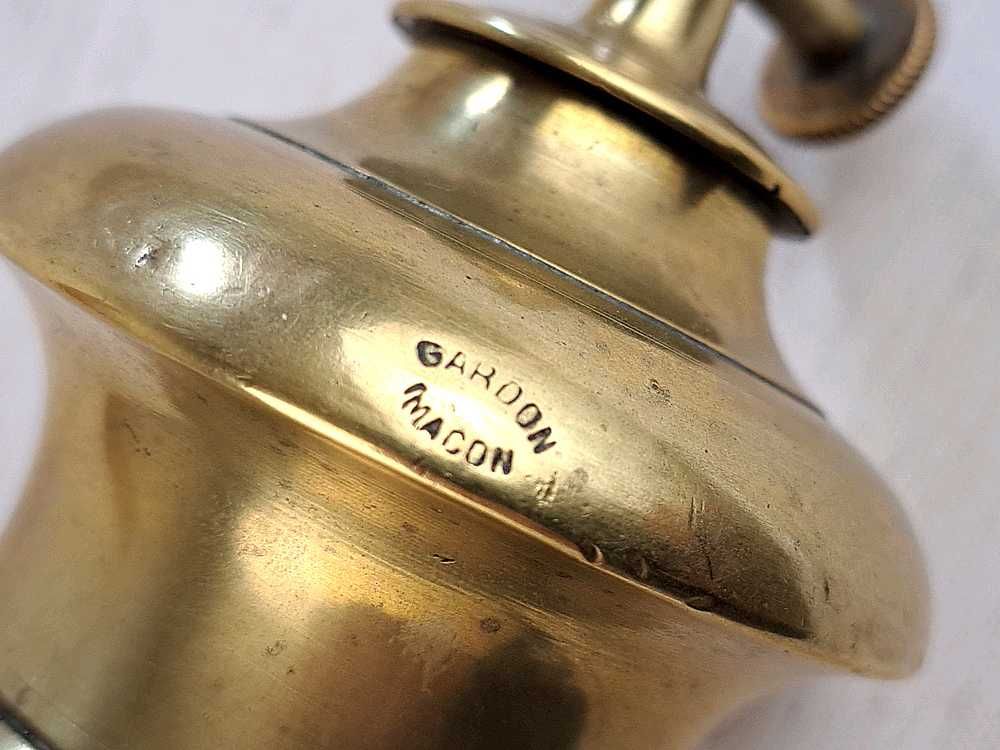Stara lampa na olej - XIX - Francja sygnowana