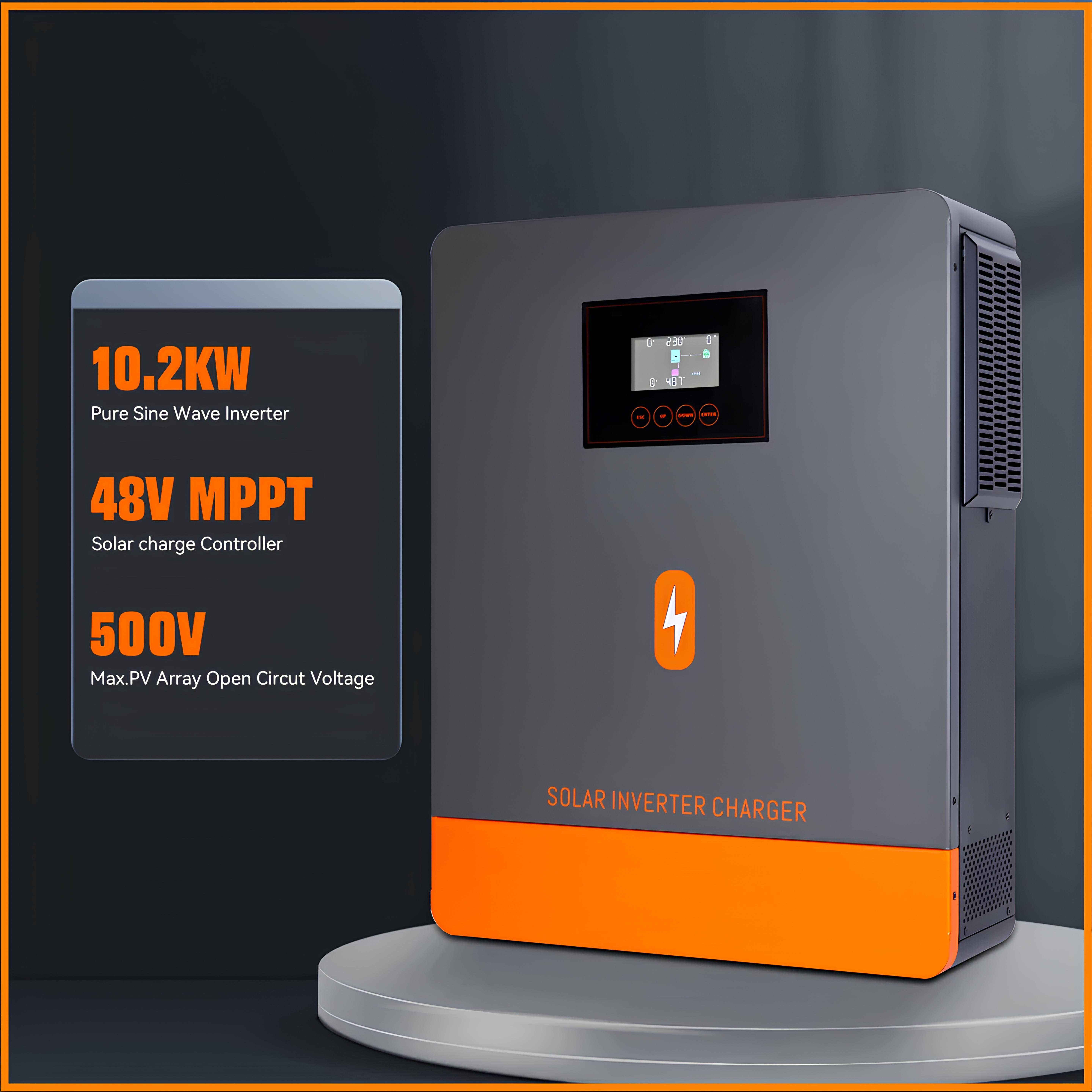 Гібридний Інвертор PowMr 10.2 кВт On/Off Grid / Гарантія / 10200W -48V