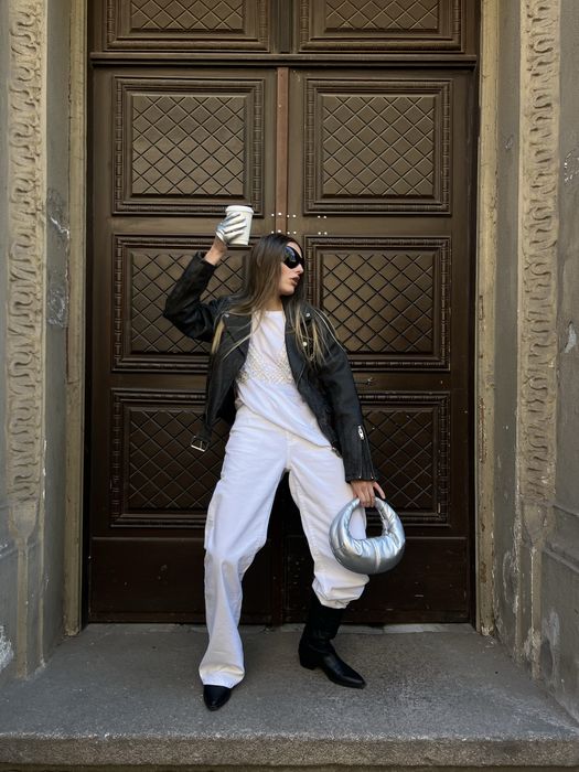 Шкіряна вінтажна куртка з натуральноі шкіри