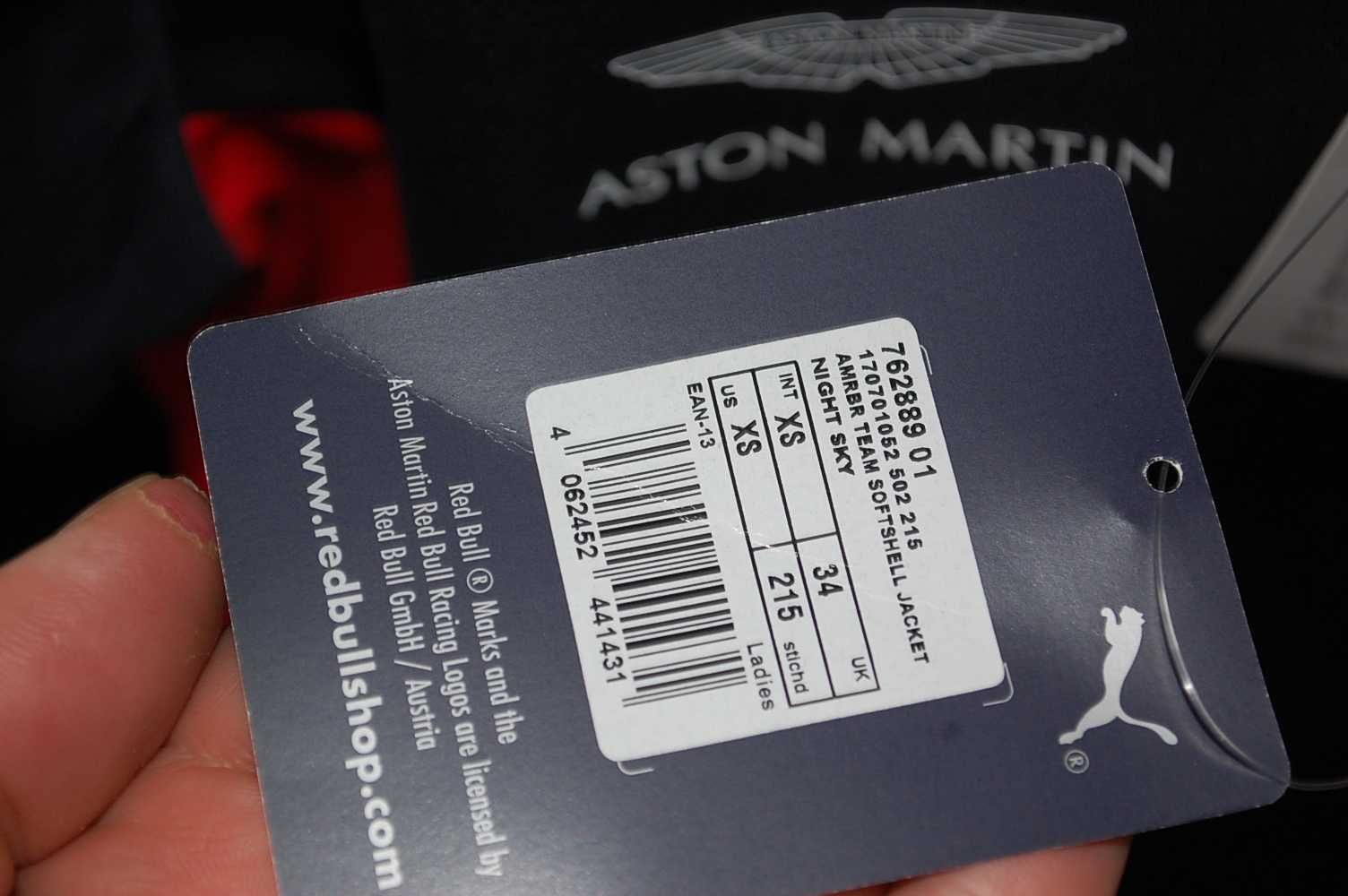 Puma Aston Martin Red Bull Racing Team Softshell Jacket XS