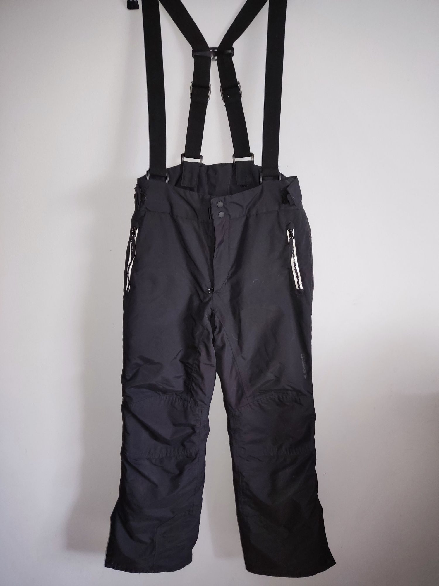 Everest spodnie narciarskie zimowe wodoodporne ocieplane szelki r.152