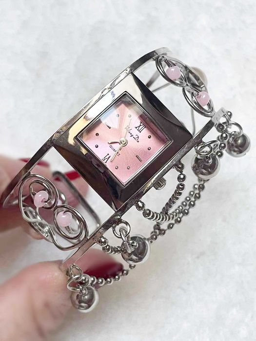 Zegarek z bransoletą, vintage, Wang Da