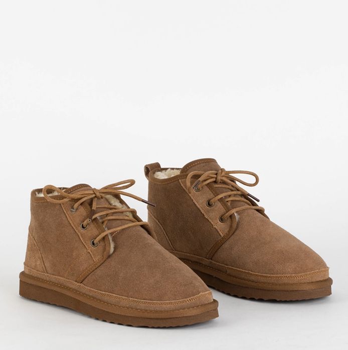 Угги Ugg ботинки зимние натуральный замш черные и приятно коричневые