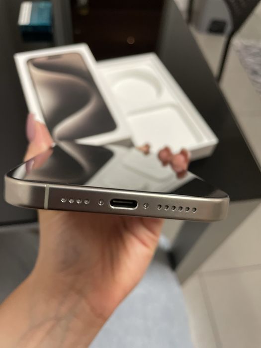 Iphone 15 pro max 512GB Natural Titanium com fatura e garantia