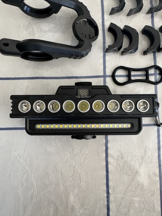Luz led com 9 leds e buzina