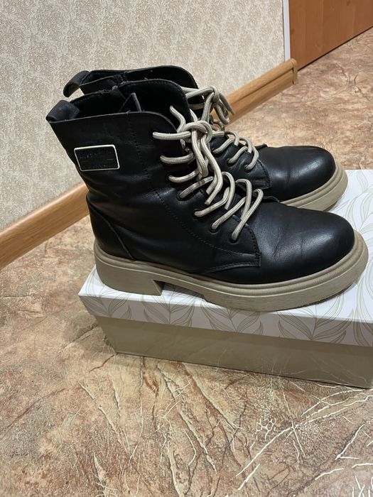 Зимові шкіряні ботінки