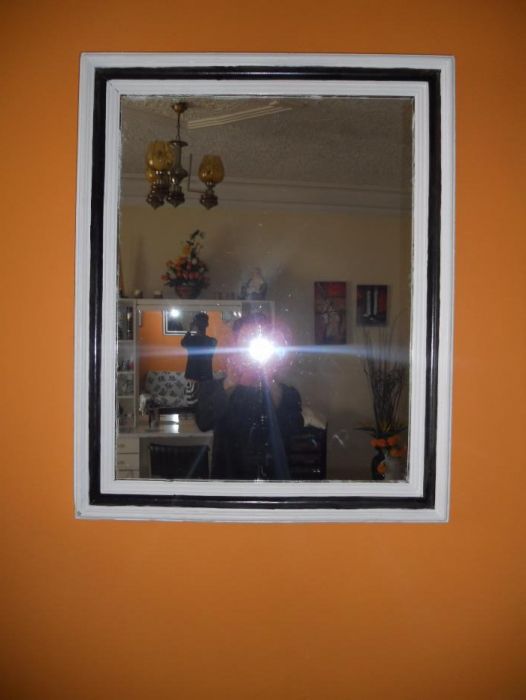 espelho de sala em madeira