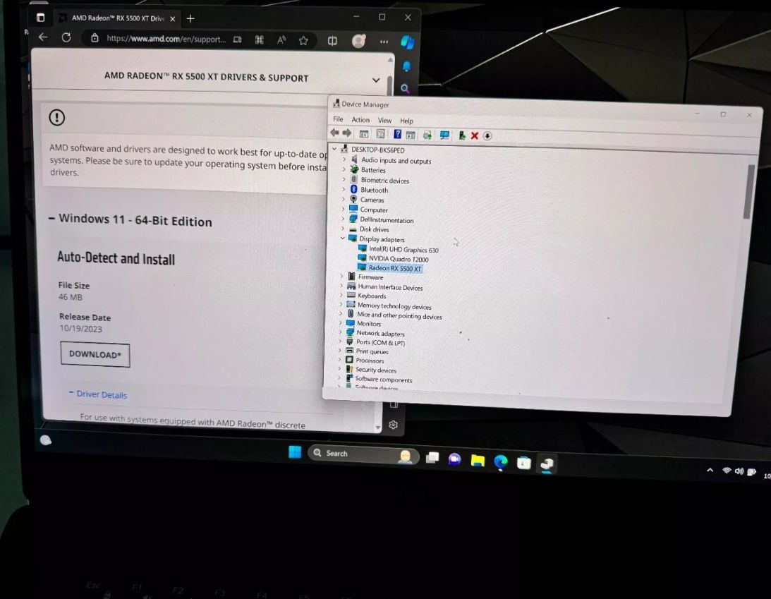 Зовнішня відеокарта для ноутбука з портом Thunderbolt 3.