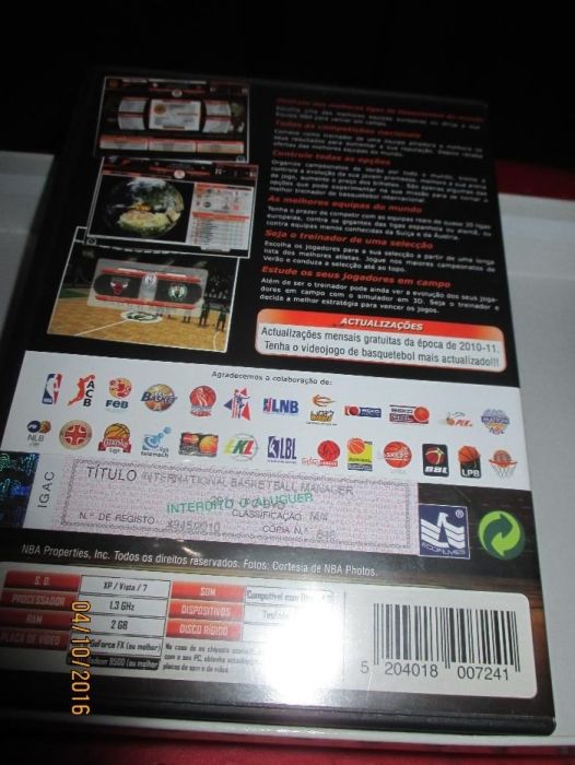 3 jogos p/PC - FIFA 07-Basketball Manager-Rally Trophy