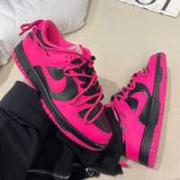 Кросівки ,кроссовки жіночі Nike найк чорні, рожеві, розовые,кожа, шкір