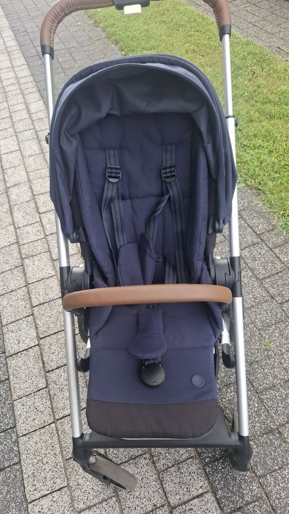 Wózek spacerowy cybex balios s lux na srebrnej ramie