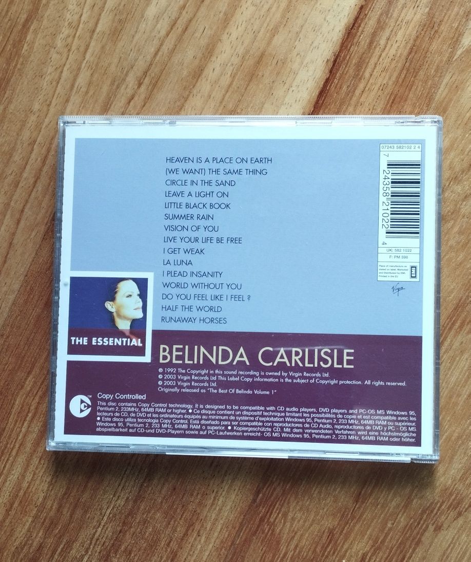 CD Álbum original - BELINDA CARLISLE - The Essential