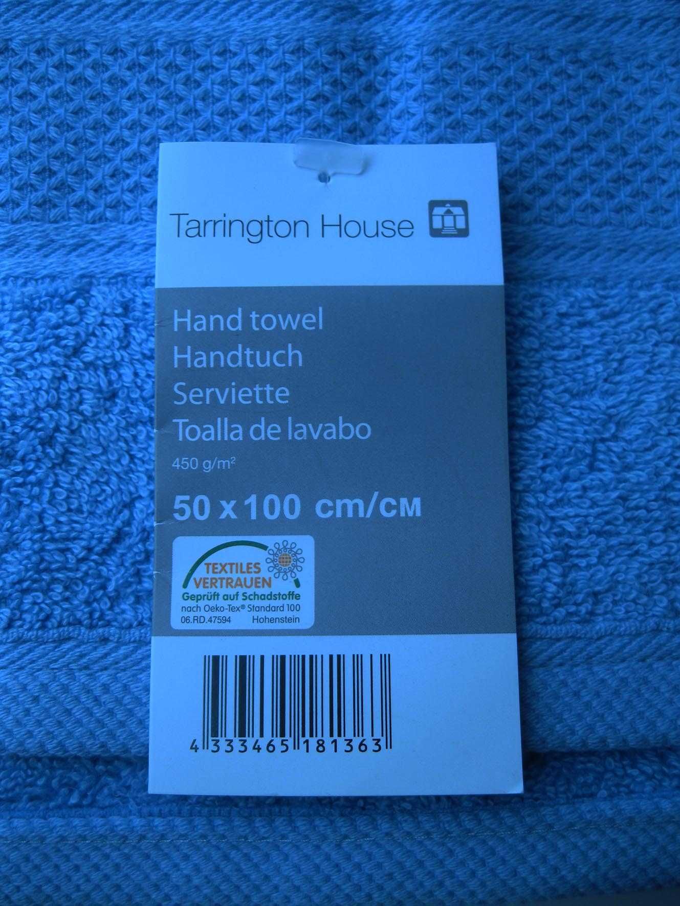 Новое махровое полотенце TarringtonHouse размер 50х100 голубой