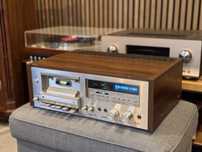 Magnetofon kasetowy Pioneer CT-f750 blue line vintage