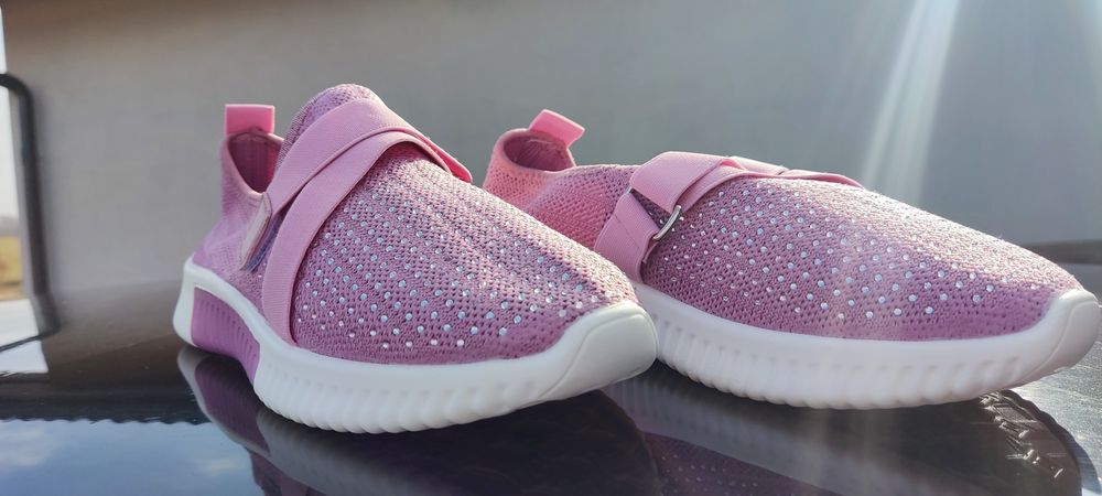 Nowe Buty różowe cekiny buciki trampki damskie r.40