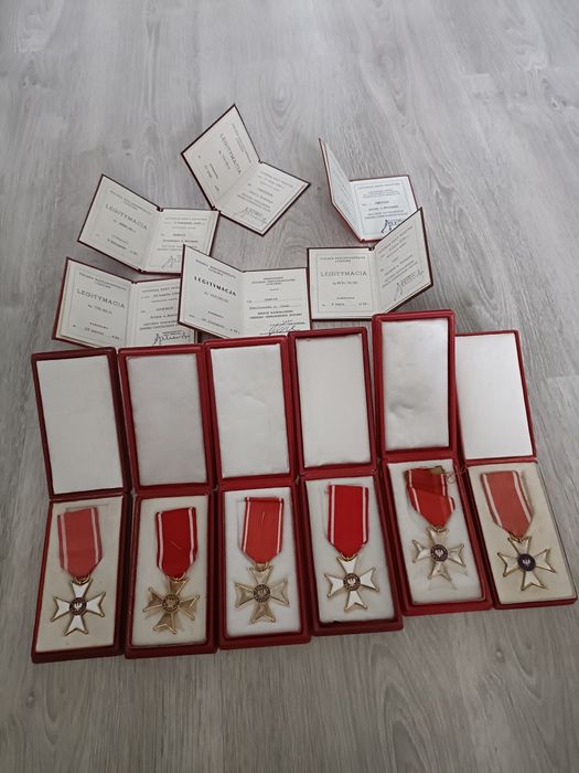 Krzyż kawalerski orderu odrodzenia Polski 6 sztuk
