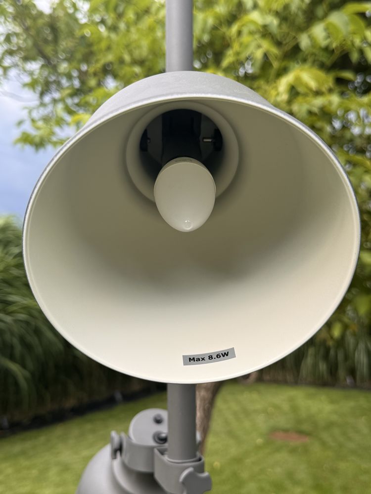 Lampa stojąca 3 reflektory szara – industrialna