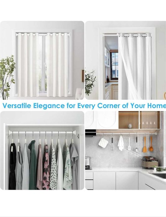 Штанги натяжні для вікон або ванної кімнати без сверління