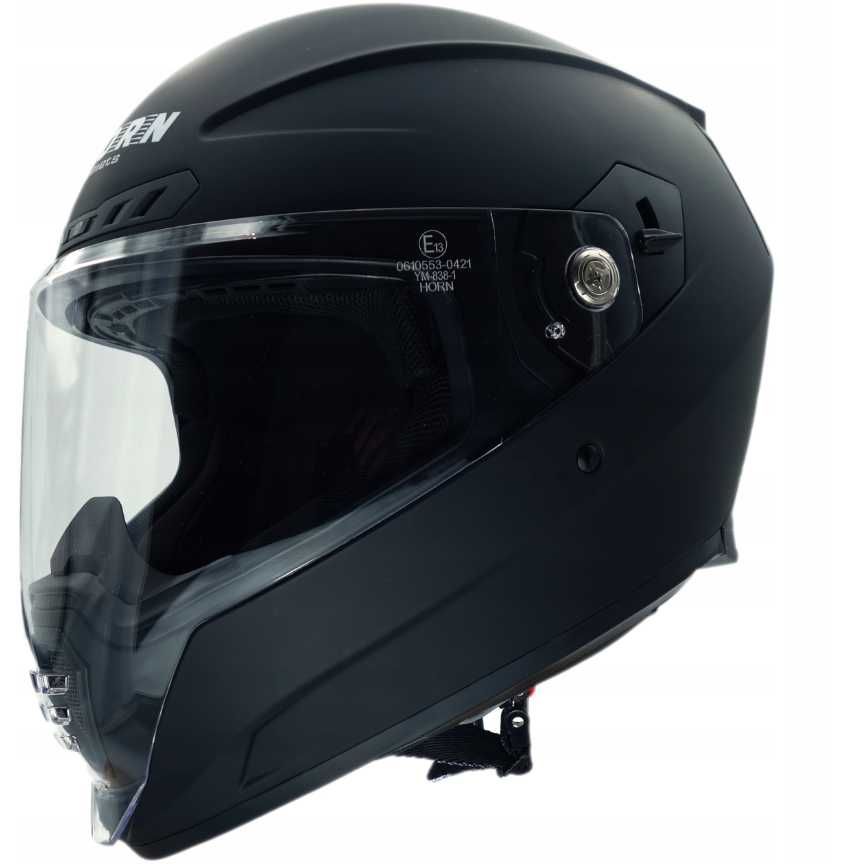 Kask motocyklowy Horn Predator czarna szyba, intercom ready XS-XL