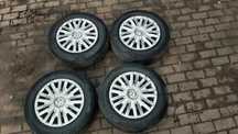 VW GOLF 6 TOURAN I 15 CALI FELGI STALOWE  OPONY ZIMOWE KAPSELKI