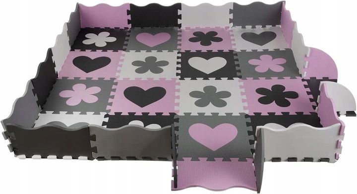 Mata Puzzle Piankowe Edukacyjna Duża Gruba 36szt