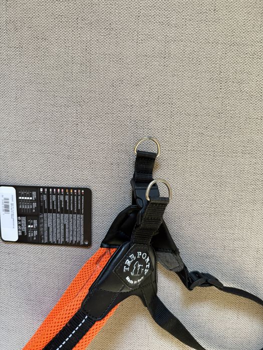 Szelki tre ponti mesh orange