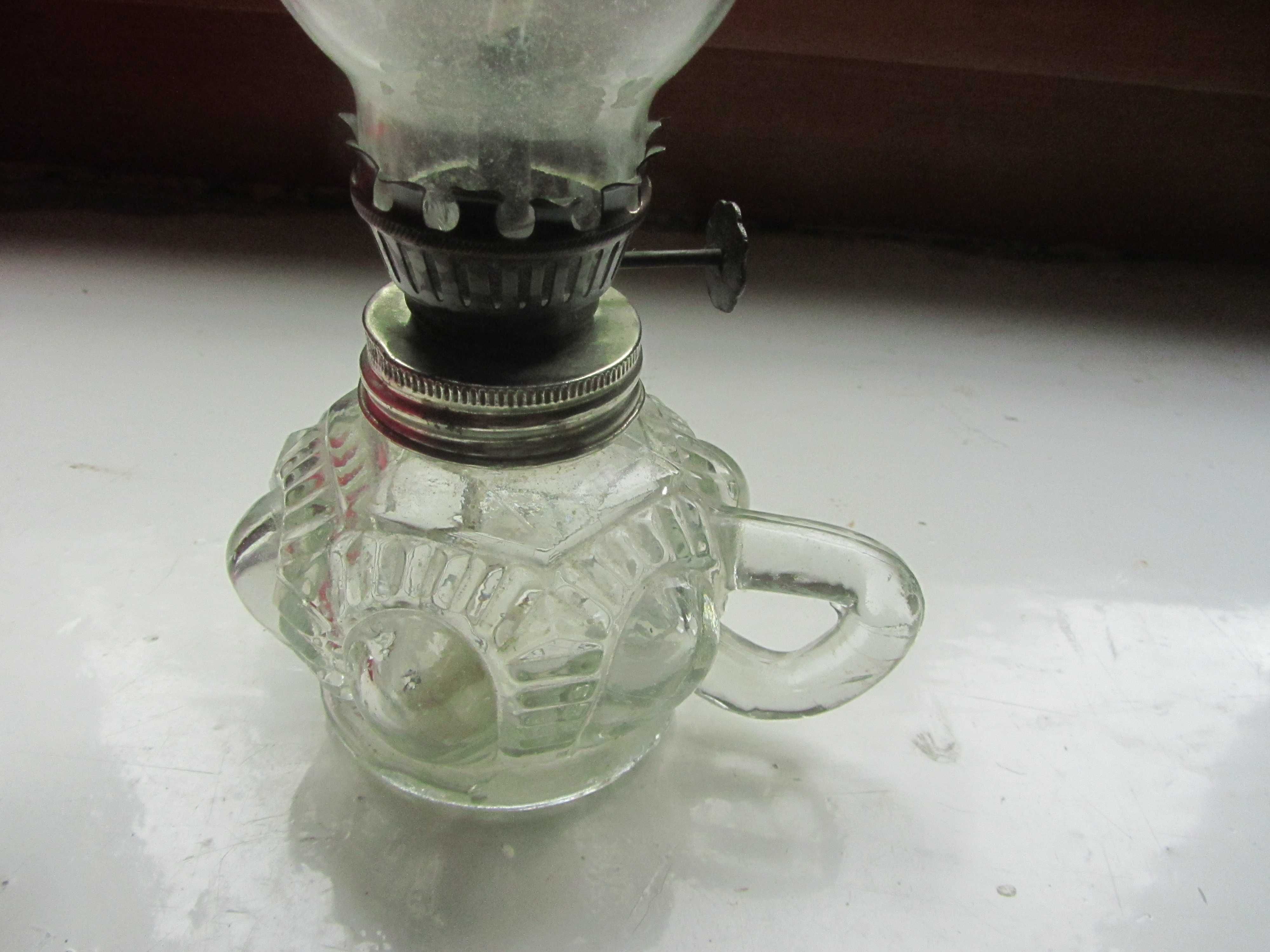 lampa naftowa miniaturka wysokość 19 cm
