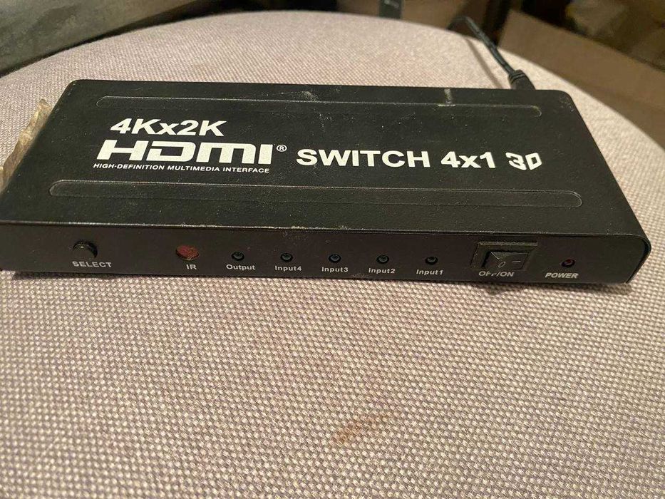 Розгалужувач hdmi splitter Спліттер PowerPlant HDMI 1x4 +ПУЛЬТ Одеса