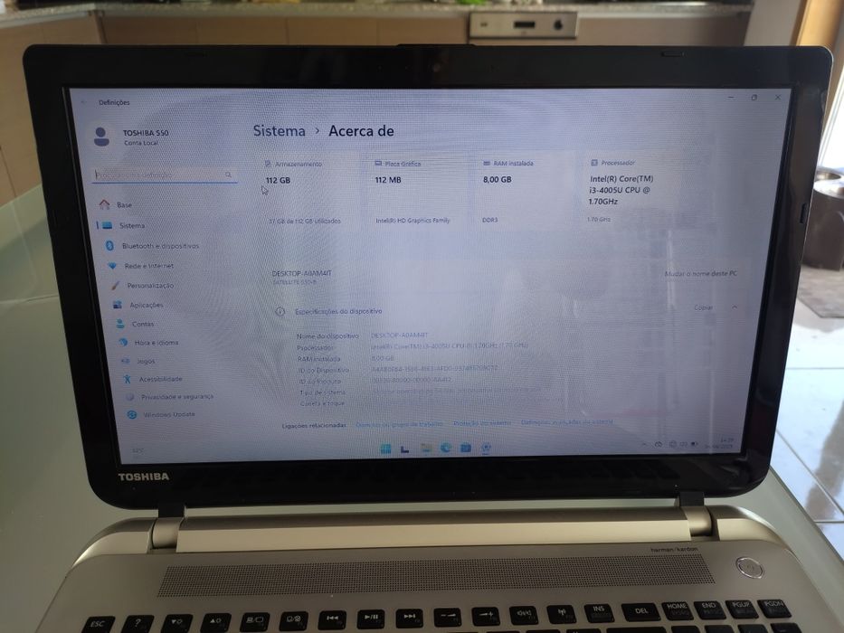 Toshiba Satélite S50-B-142 Core i3