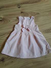 Sukienka elegancka różowa firmy early days 12 -18 miesięcy, rozmiar 80