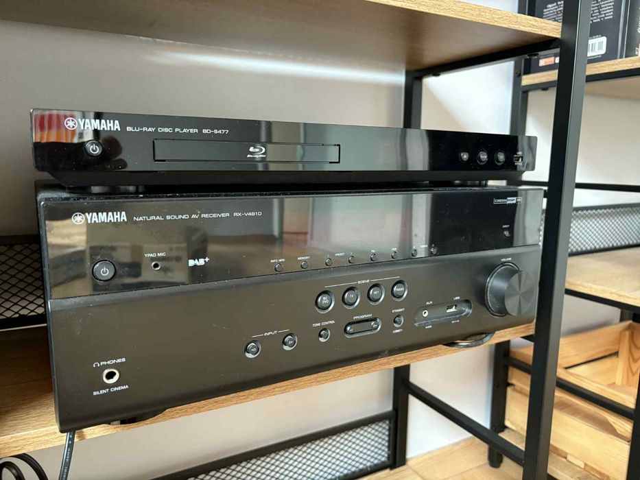 Amplituner Yamaha oraz odtwarzacz płyt