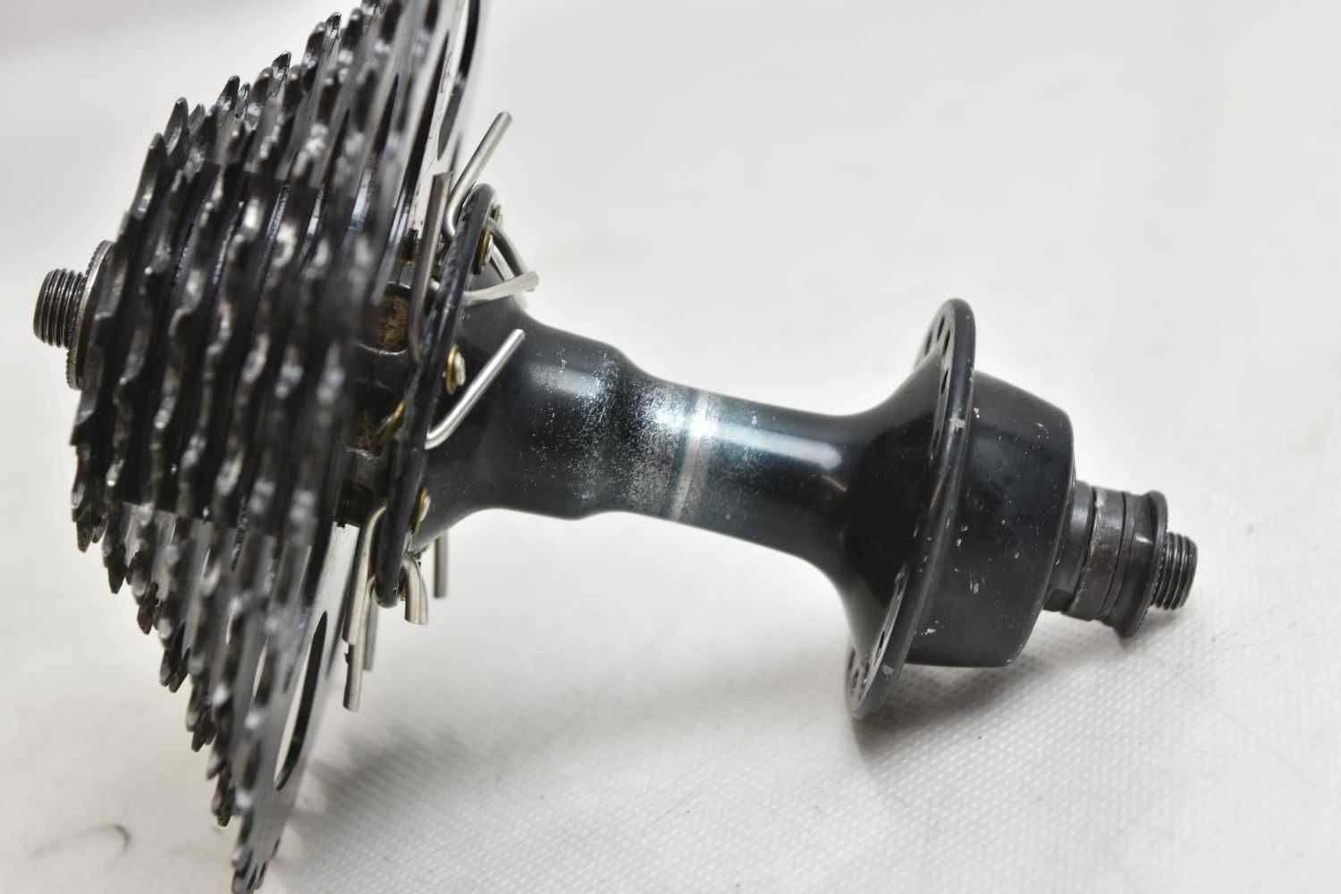 retro MTB piasty SHIMANO DEORE XT 7s czarne ! 135mm ! 32ot. !