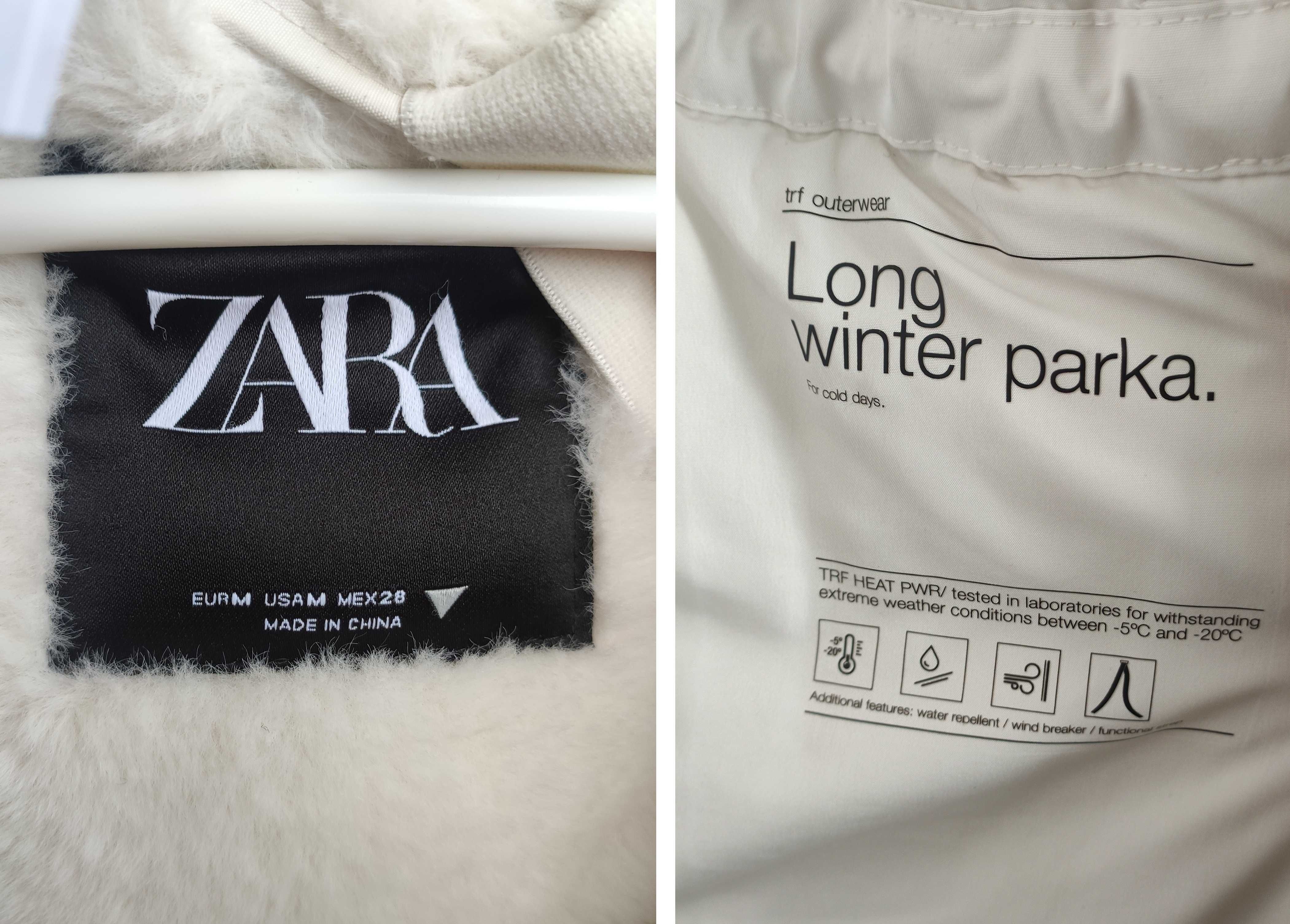 Зимова курка ZARA long winter parka