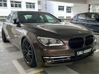 Решетки радиатора BMW F01 F02 (09-15) тюнинг ноздри M (черный глянц)