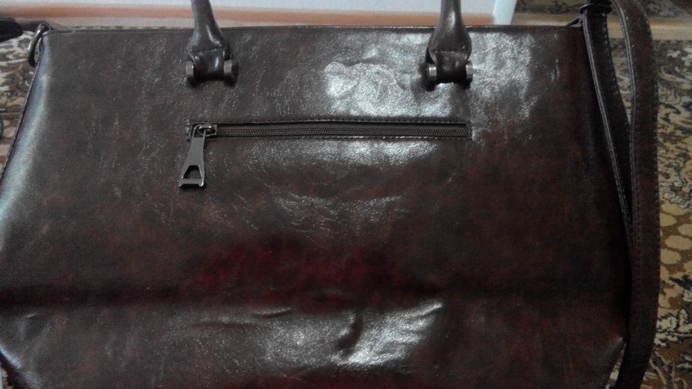 Женская стильная сумка-шоппер в стиле Майкл Корс, бордовая
