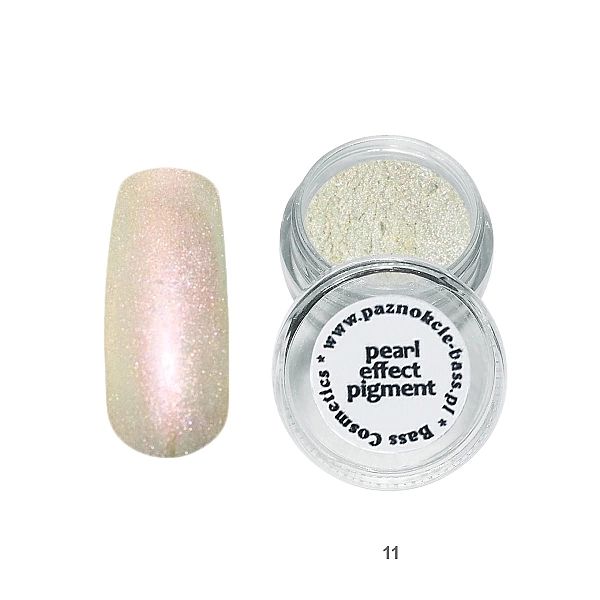 Pigment do efektu syrenki 7 ml pył srebrny opalizujący / Bass Cosmetic